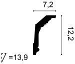 Orac C304 კარნიზი პოლიურეთანის - Image 4