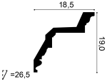 Orac C307 კარნიზი პოლიურეთანის - Image 3