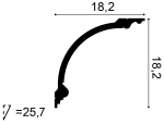 Orac C338 კარნიზი პოლიურეთანის - Image 4