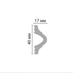 მოლდინგი პოლისტიროლი (40*17*2000мм) - Image 2
