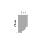 მოლდინგი დუროპოლიმერი (29*16*2000мм) - Image 2