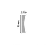 მოლდინგი დუროპოლიმერი (50*8*2900мм) - Image 2