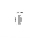 მოლდინგი დუროპოლიმერი (31*10*2000 мм) - Image 2