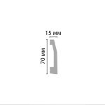 პლინტუსი დუროპოლიმერი (70*15*2000мм) - Image 3