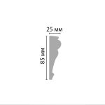 კარნიზი დუროპოლიმერი (85*25*2000мм) - Image 2