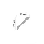 კარნიზი დუროპოლიმერი (77*77*2000 мм) - Image 2