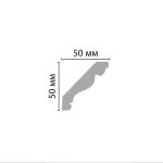 კარნიზი დუროპოლიმერი (50*50*2000мм) - Image 2