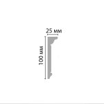 მოლდინგი დუროპოლიმერი (100*25*2000мм) - Image 3