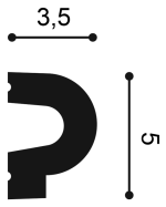 Orac P8060 მოლდინგი პოლიურეთანის - Image 3