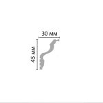 კარნიზი დუროპოლიმერი (45*30*2000мм) - Image 2